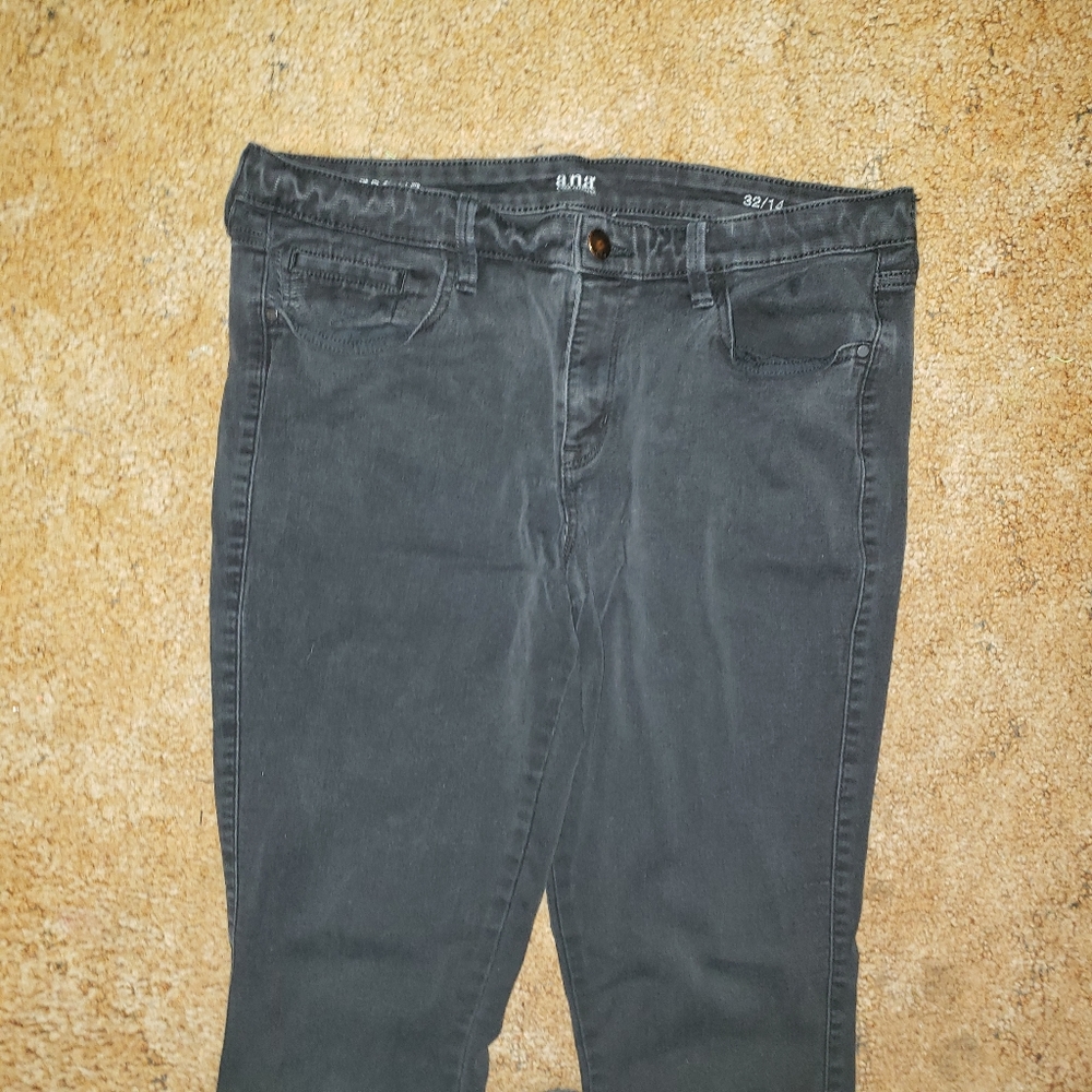 Black a.n.a. skinny leg jeggings